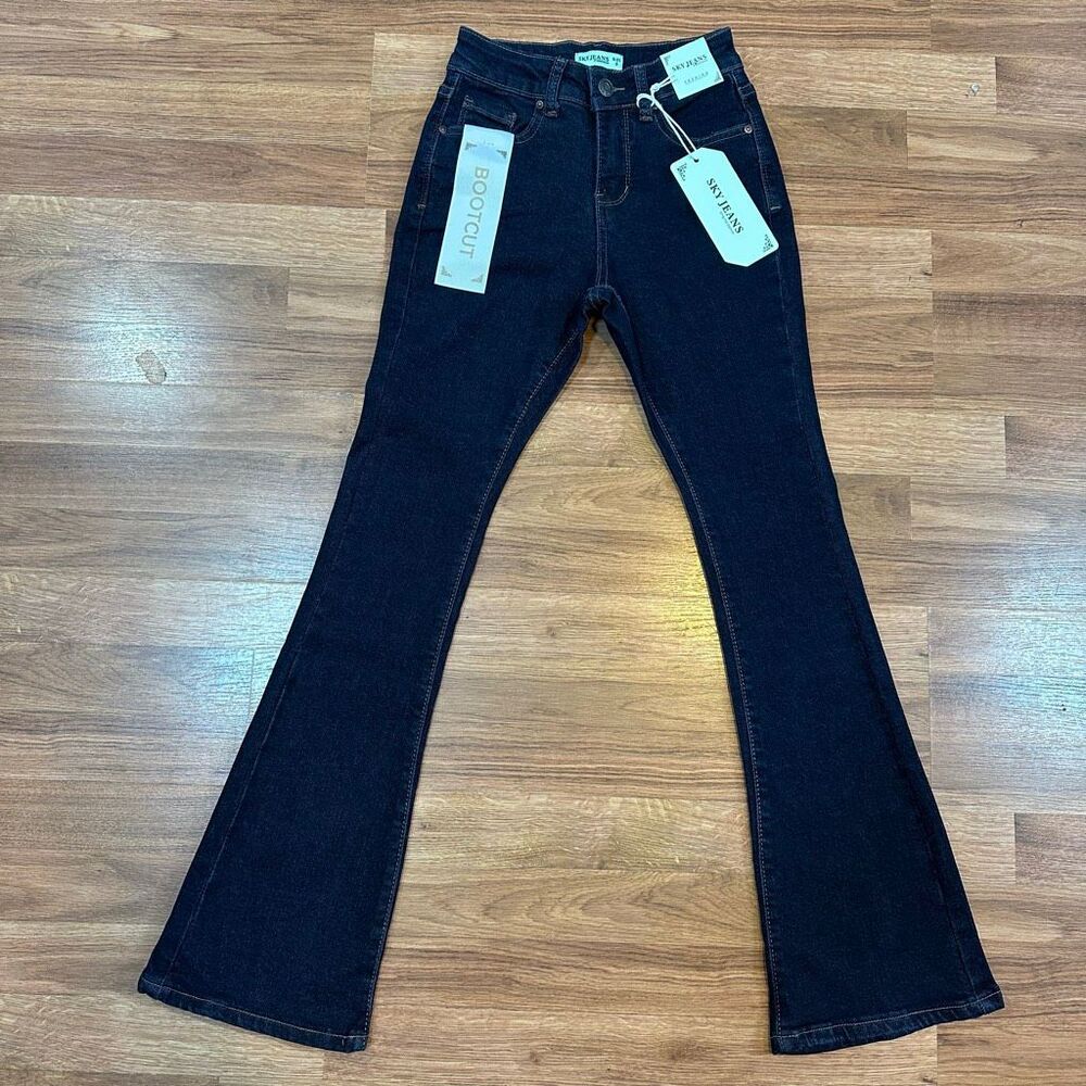 Women’s Dark Indigo Boot Cut Jeans - Stretch Bootcut